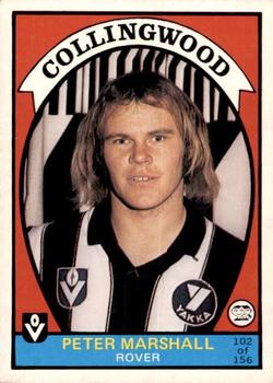 1978 Scanlens VFL #102 Peter Marshall Front